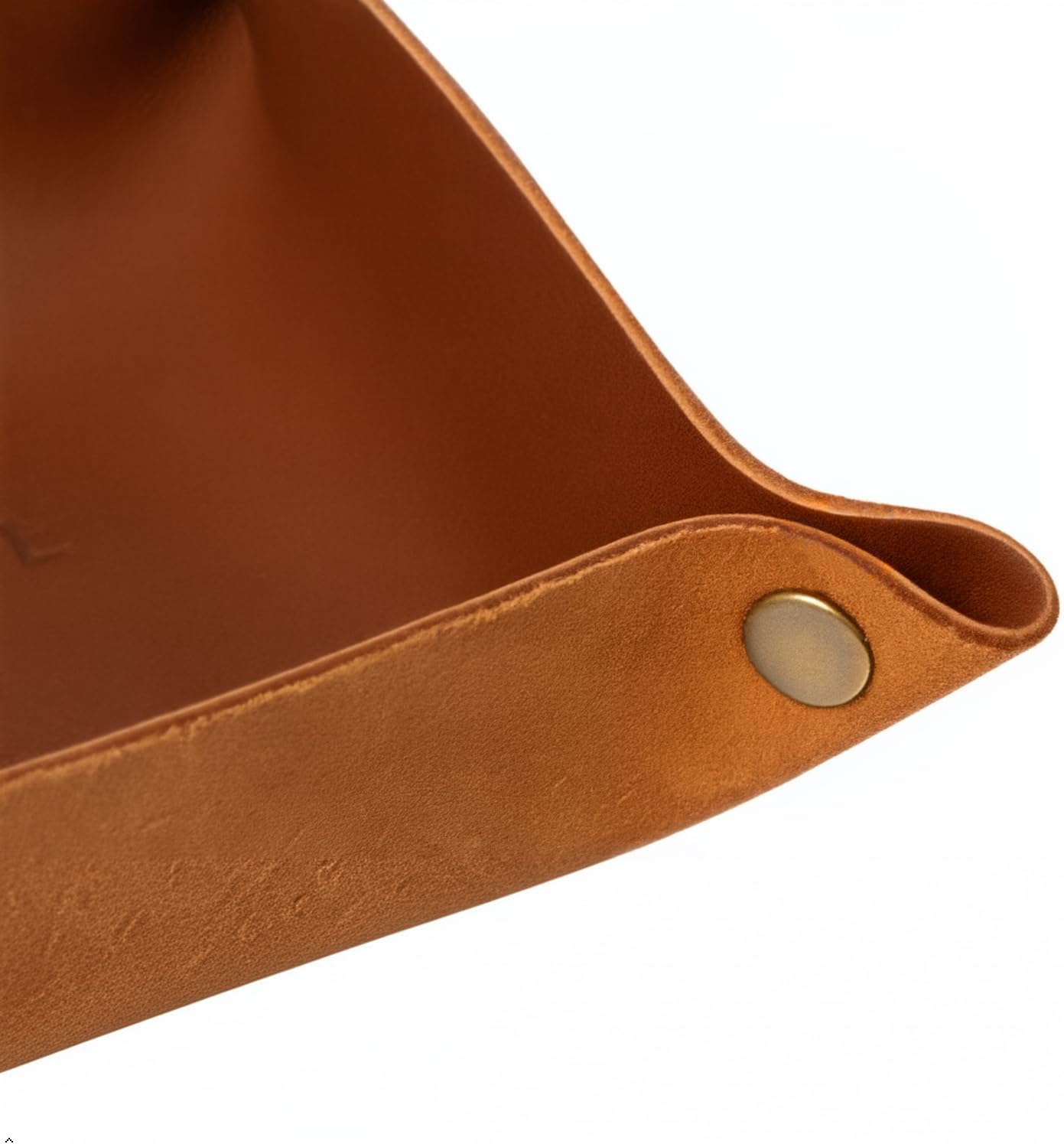 Northwind Personalized Leather Valet Tray – Made in USA - Custom Monogramed Full Grain Leather Catchall Tray for Men, Desk Organizer & Groomsmen Gift, Perfect Storage for Nightstand, Dresser