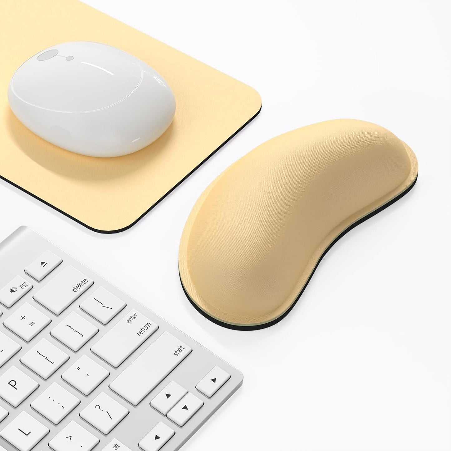 Dapesuom Enlarge Keyboard Wrist Rest, Cute Memory Foam Keyboard Wrist Cushion for Computer Desk Mats Support, Typing Pain Relief Ergonomic Mouse Pad Rests with Non-Slip Base for Gaming, Laptop, Purple