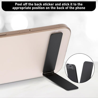 Ptwola 2 Pack Ultra-Thin Cell Phone Holder Adjustable Horizontal Phone Stand Invisible Foldable Desk Holder Mini Cell Phone Kickstand Accessories Compatible with Most Smartphone Universal Model