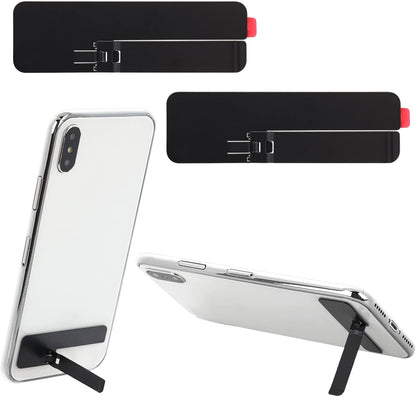 TIESOME 2 Pcs Ultra-Thin Invisible Kickstand, Adjustable Vertical and Horizontal Placement Stand, Metal Case Compatible With Any Cellphone