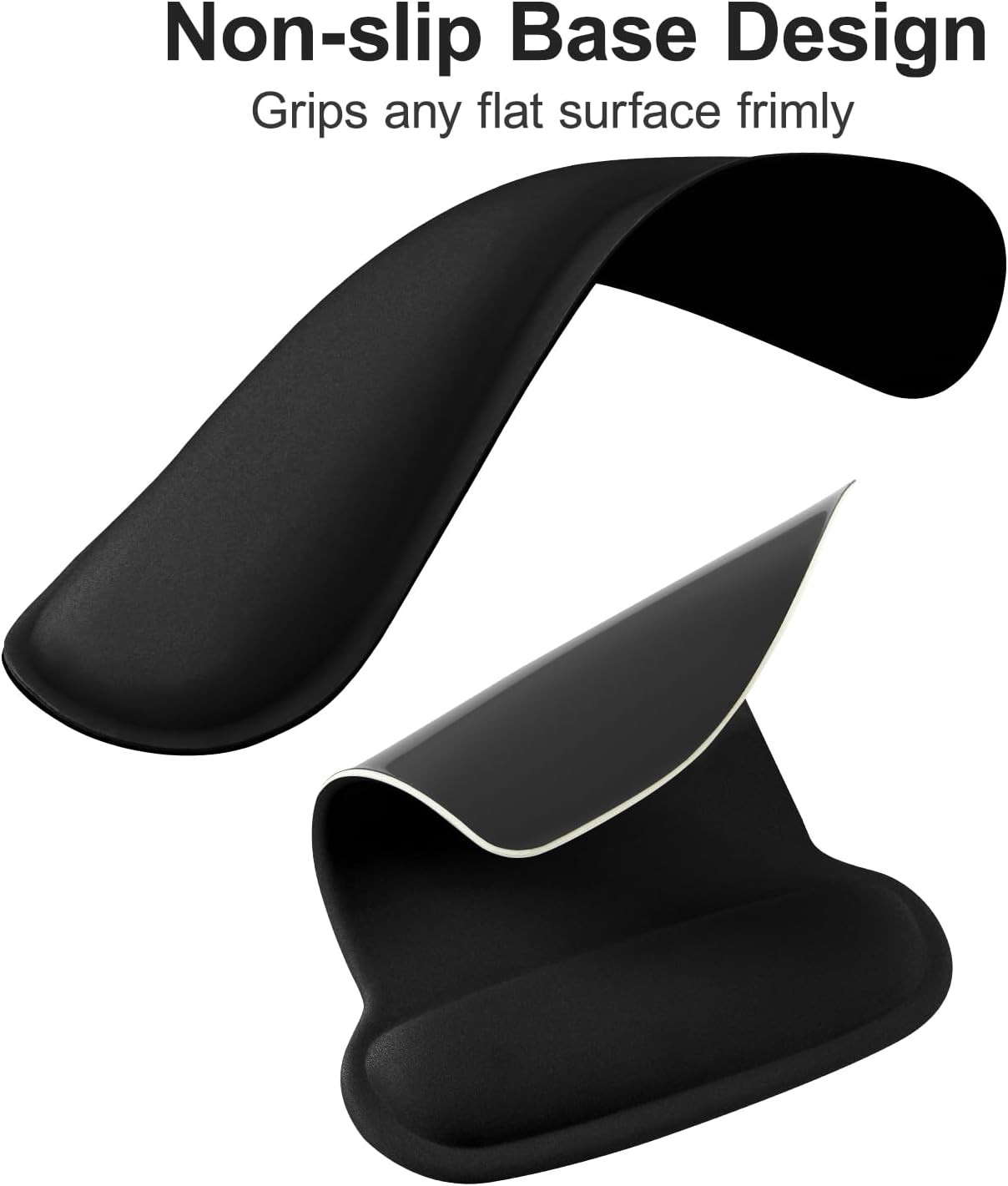 MOSISO Wrist Rest Support for Mouse Pad & Keyboard Set, Ergonomic Mousepad Non-Slip Base Home/Office Pain Relief & Easy Typing Cushion with Neoprene Cloth & Raised Memory Foam, Apricot
