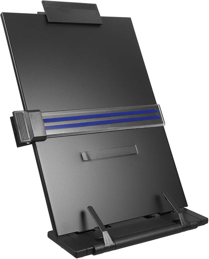 VALICLUD Adjustable Desktop Document Holder Reading Rack Paper Stand Tabletop Copy Stand for Office Desk Use Black