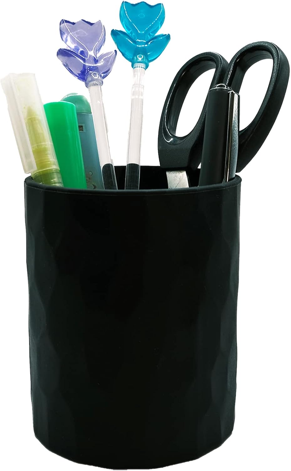 minimaliving Pen Holder,Nordic Style Silicone Waterproof Pencil Holder for Desk Simple&Modern Minimalist Makeup Organizer Multifunctional Office Supplies for Home,Kids and School(Beige)