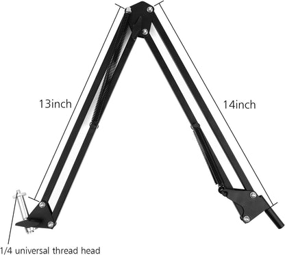 Overhead Video Stand Phone Holder Articulating Arm Phone Mount Table Top ChromLives Scissor Boom Arm Articulating Phone Stand Tablet Phone Holder for Streaming Phone Baking Crafting