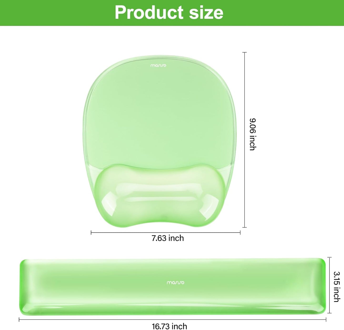 MOSISO Gel Wrist Rest Support for Mouse Pad&Keyboard Set, Irregular Oval Ergonomic Mousepad Keyboard Pad Non-Slip Base Home/Office Pain Relief&Cooling Gel Easy Typing Pad for Computer Laptop, Pink
