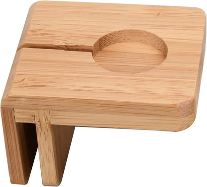 MobileVision Bamboo Charging Station & Multi Device Organizer Slim Version for Smartphones, Tablets, and Laptops