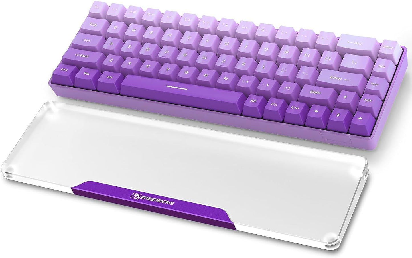 SELORSS Acrylic Keyboard Wrist Rest 98-Key Mechanical Keyboards Ergonomic Palm Rest for Computer Keyboard,Anti-Slip Base,Wrist Pad for Laptop,Office & Home-Easy Typing
