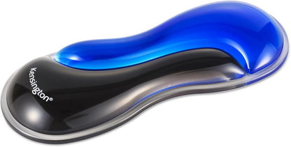Kensington Slim Duo Gel Wrist Rest for Low Profile Keyboard, Wrist Pad for Keyboard, Ergonomic Wrist Pad for Computer, Non-Skid Computer Pad with Wrist Support, Blue K62441WW, 19" x 3.7"x 0.7”