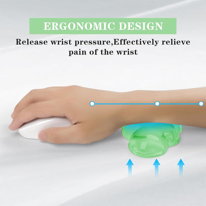 Gel Cloud Keyboard and Mouse Wrist Rest, Cute Wrist Support and Arm Support Keyboard Rest for Keyboard and Mouse Typing Pain Relief，Suitable for Office/Computer/Laptop/Gaming (Pink)