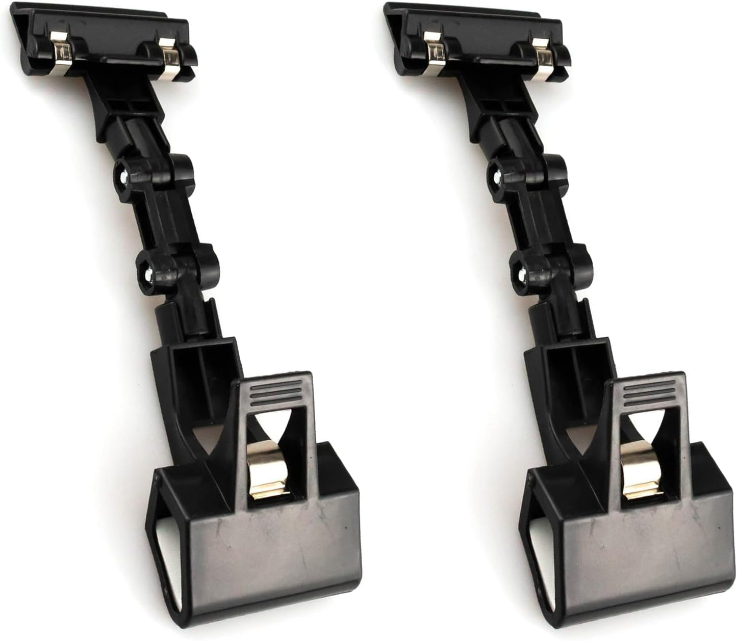 2-Pack Adjustable File Holder, Flexible File Holder Folding Paper Copy Holder Rotating Clip Convenient Artist Supply Holder for Computer Monitors