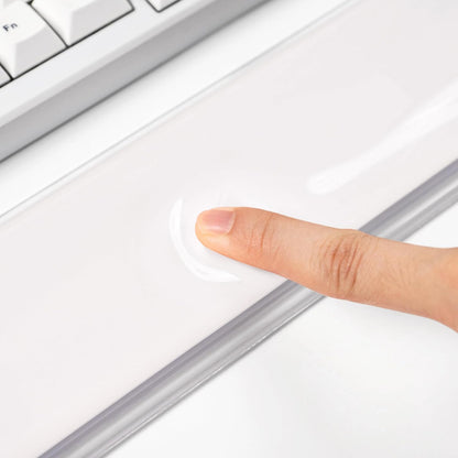 Gel Keyboard and Mouse Wrist Rest Set –Blue Purple Clear Wrist Rest for Computer Keyboard 60%/68%/75%, Comfort & Support for Typing and Gaming