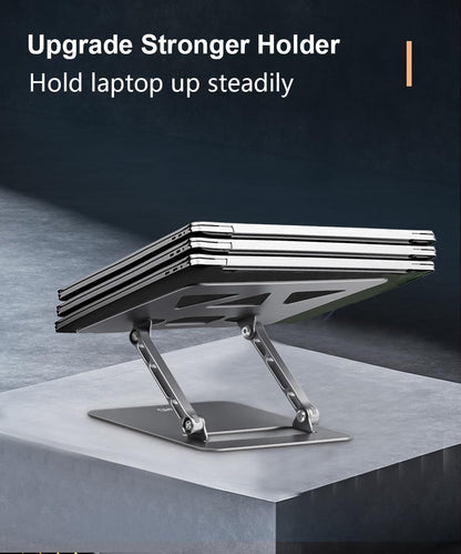 Aoviho Adjustable Laptop Stand for Desk,Portable Laptop Stand Holder and Riser,Foldable Aluminum Notebook Computer Stands for MacBook Air Pro HP Lenovo Dell Samsung Chromebook, 10-15.6 inch, Purple