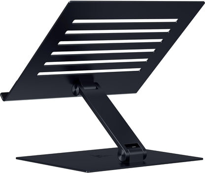 Razer Adjustable Laptop Stand: Supports Phones, Tablets, Laptops, Macbooks up to 18" - Adjust Height and Tilt - Durable Aluminum Construction - Vented Design - Foldable for Storage & Travel - Black
