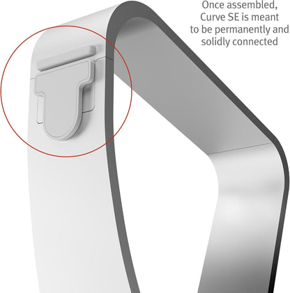 Twelve South Curve SE Ergonomic Aluminum Laptop and MacBook Stand with Anti-Slip Silicone to Prevent Scratching | Compatible with 11" to 17” laptops