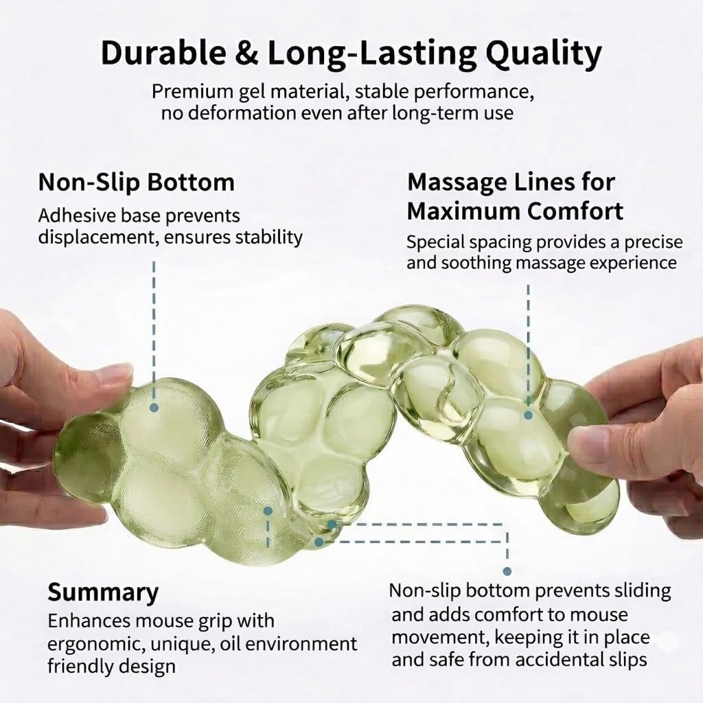 Ultimate Cute Ergonomic Wrist Rest – Instant Relief, Cloud-Like Comfort, Premium Silicone & TPU, Ultra-Soft, Durable, Gift-Boxed for Office, Study, Gaming & More