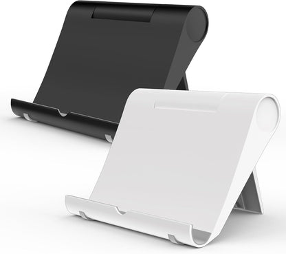Cell Phone Stand for Desk, Foldable and Adjustable Multi-Angle Holder Dock, Universal Compatibility for Most Phone and Tablet, Portable and Sturdy Design for Office and Home (Pink)