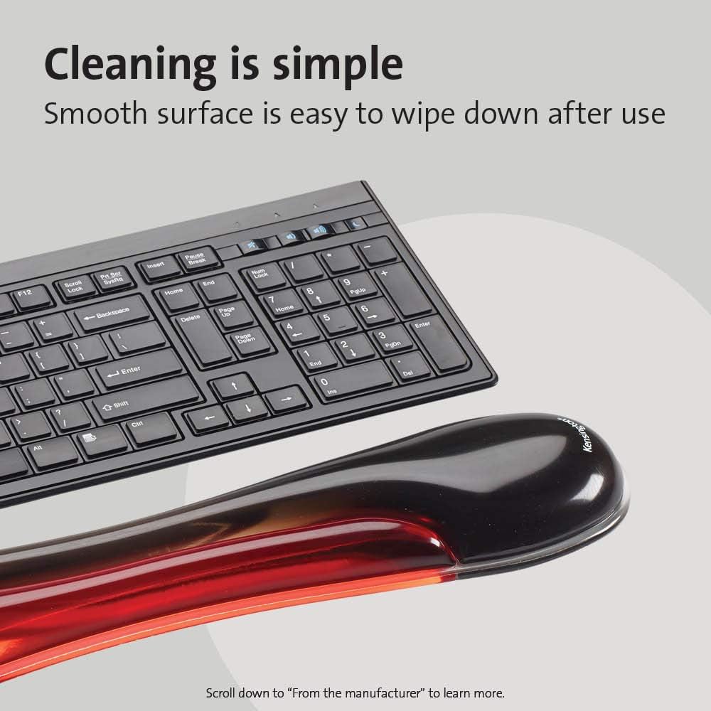 Kensington Duo Gel Mouse & Keyboard Wrist Rest Bundle Set, Ergonomic Keyboard and Mouse Pad With Wrist Support, Keyboard Wrist Rest, Computer Keyboard Pad, Cooling Gel, Non-Skid Backing, Blue K52920WW