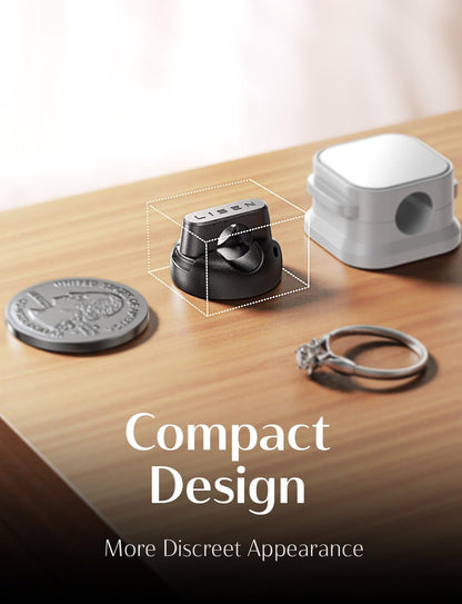 LISEN Magnetic Charging Cord Holder 8-Pack Charging Cord Organizer [1S Click-in], Easy Open Cable Holder with Strong Adhesive, Cable Management Clips Neatly for Nightstand, Desk, Home, Office, Car