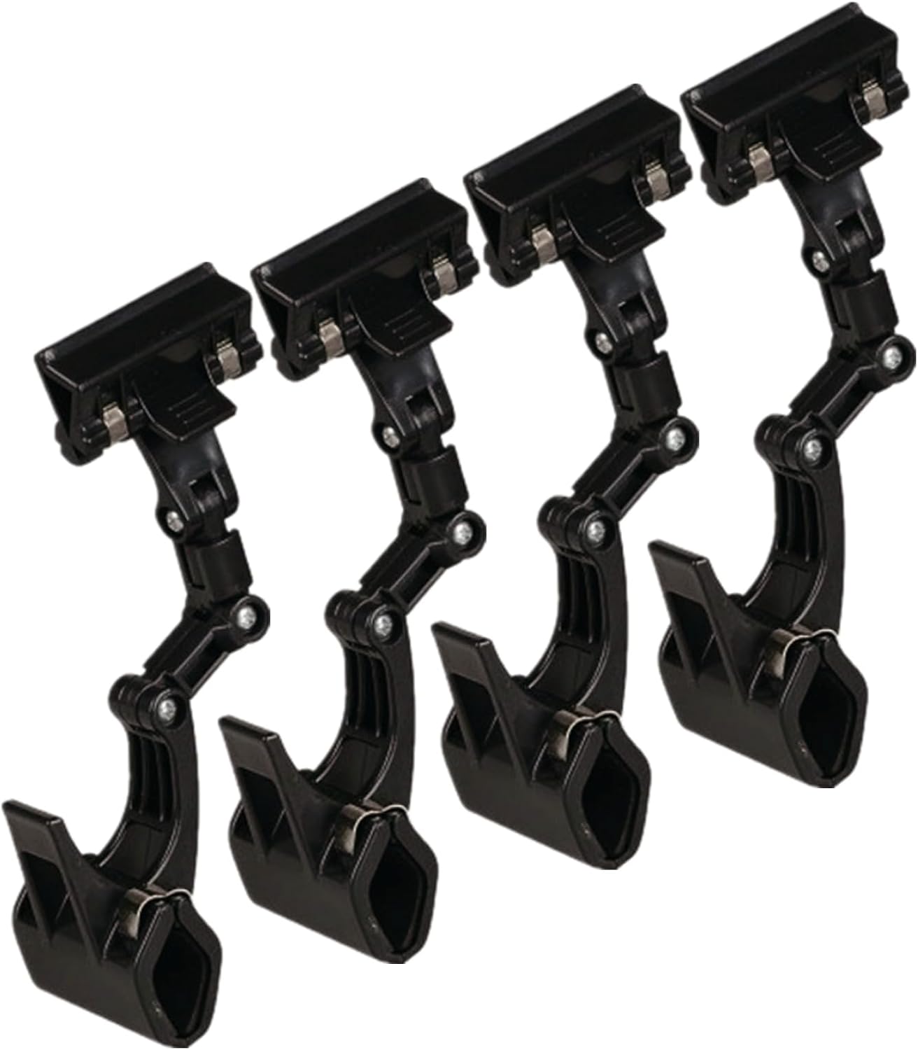 Documents Holder Foldable Adjustable Clip Copy Holder Paper Holder for Computer Monitor Canvas Typing,Artist Office Painting Supplies Accessory,Pack of 4 Flexible(Black)