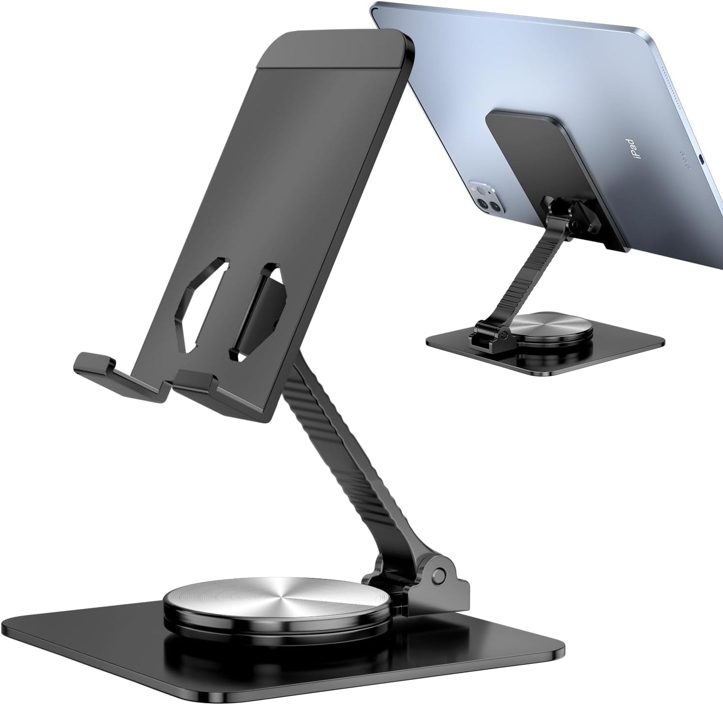 360 Rotatable Foldable Phone Stand for Desk,Fully Adjustable Desktop Phone Holder Cradle Dock Compatible with iPhone 17 16 15 14 13 12 11 Pro Max,Tablets,All Phones(Pink)