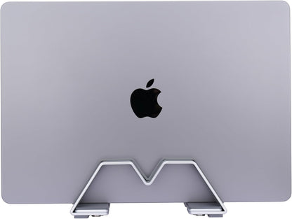 Adjustable Vertical Laptop Stand - Aluminum, Universal Fit for All Laptops (10-30mm Thickness) - Fashion Design, Adjustable Width, Anti-Slip & Scratch-Resistant, Patented Design