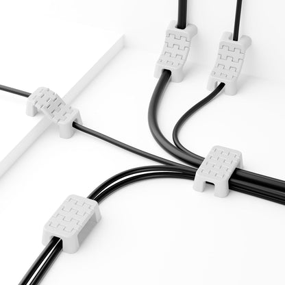 Flexible Magnetic Cable Organizer with 5-Section Link Design for Efficient Cable Management, Tidy Desk Organization, and Home/Office Use