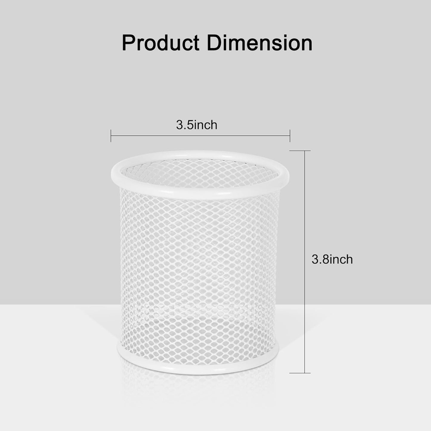 EasyPAG Pencil Holder for Desk, 2 Pack Metal Pen Organizer, Mesh Pencil Cup Organizer for Home, Office, Classroom, School, Black