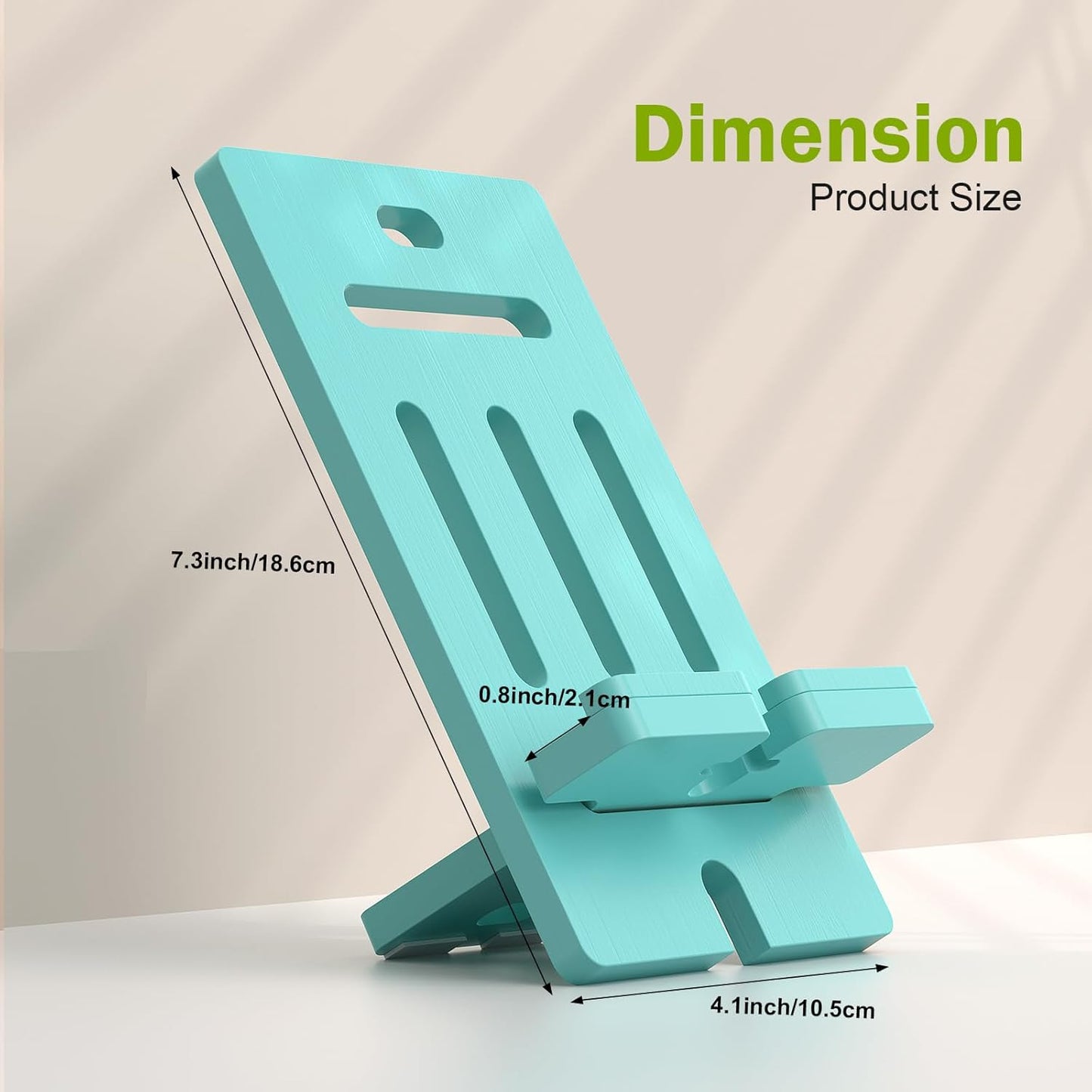 Pezin & Hulin Cell Phone Tablet Stand, Bamboo Wooden Smart Phone Desktop Charging Dock Holder Compatible with Pad, 8 Plus X XS Max XR, All Android Cellphone, Tablet - 1 Pack