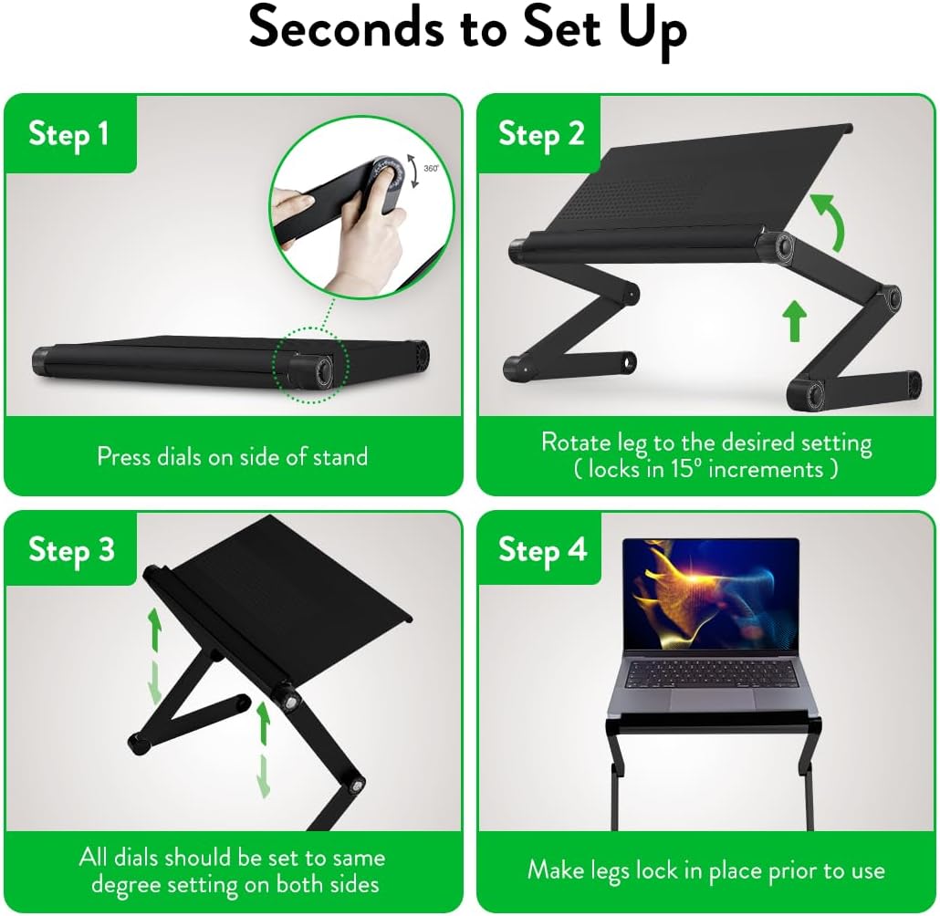 Uncaged Ergonomics Adjustable Book Holder, Tablet & Laptop Stand, Aluminum Portable Reading Stand for Textbooks & Cookbooks, Recipe Holder for Kitchen Counter, Silver