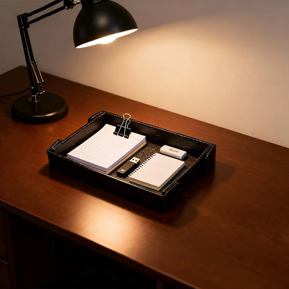Valet Tray, Desktop Organizer and Catchall Tray for Keys, Wallet, Phone, Jewelry | Multi-Use Entryway Table, Desk & Nightstand Storage for Men & Women