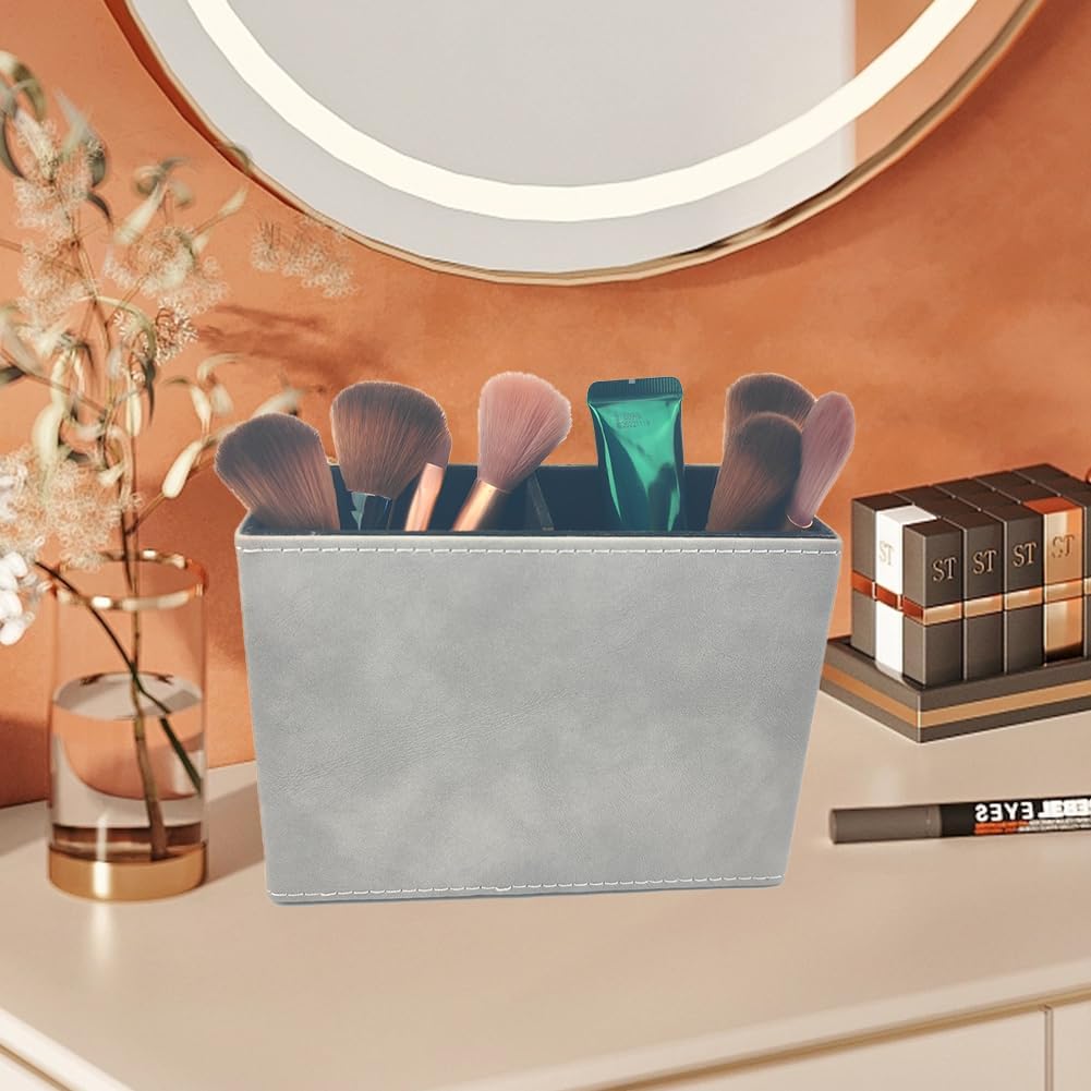 Pen Holder for Desk Pencil Organizer Cute Cup Holders Aesthetic (Black, 3.94" x3.15" x3.15")