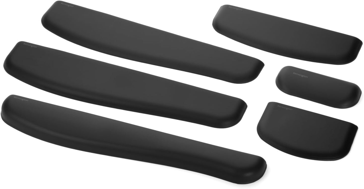 Kensington ErgoSoft Wrist Rest for Slim, Compact Keyboards, Black (K52801WW), 3.9 x 0.4 x 11.1 inches