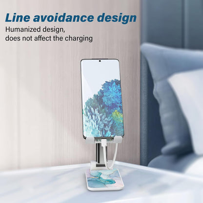 Desk Cell Phone Stand - Adjustable Angle-iPad Holder, Universal Compatible Phone Holder for Desk