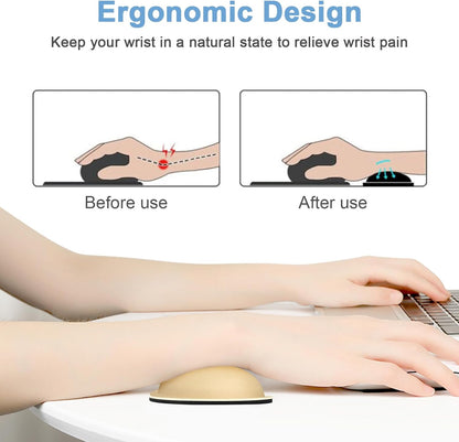 Dapesuom Enlarge Keyboard Wrist Rest, Cute Memory Foam Keyboard Wrist Cushion for Computer Desk Mats Support, Typing Pain Relief Ergonomic Mouse Pad Rests with Non-Slip Base for Gaming, Laptop, Purple
