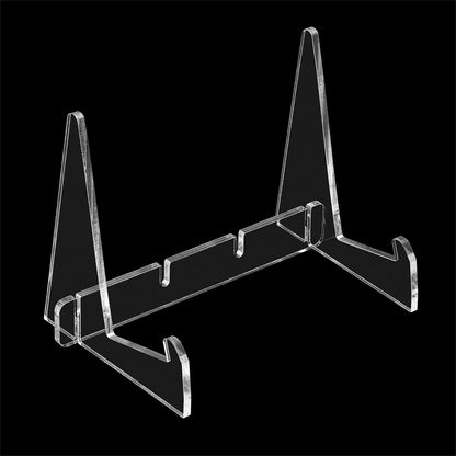 114mm Height Book Stand, Acrylic Detachable Desktop Book Display Holder for Reading, Clear