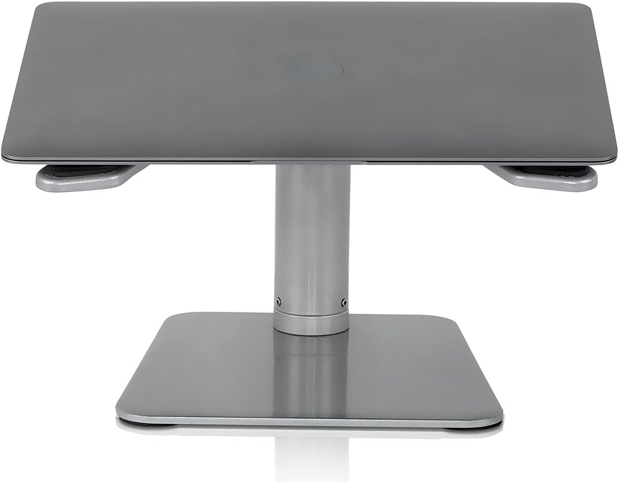 Mount-It! Adjustable Height Laptop Stand for Desk, Ergonomic Laptop Riser for 11–15 Inch Laptops, Tilted Desktop Lift with Anti-Slip Platform, Up to 33 lbs