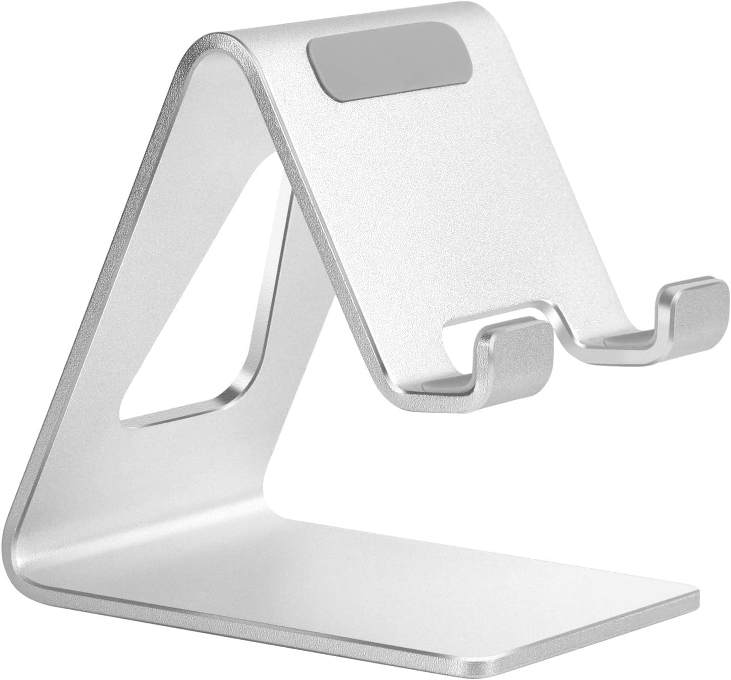Aoviho Desk Cell Phone Stand Phone Holder, Aluminum Phone Cradle Dock for iPhone17 16 15 14 13 12 pro Mini 11 X Xs max 8 7 6 6s Plus SE Samsung All Smart Phones, Rose Gold