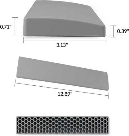 Keychron 12.48" Silicone Wrist Rest for 75% Compact Mechanical Keyboards, Ergonomic Palm Support with Full Honeycomb Non-Slip Base, Compatible with K2/K2 Pro/K2 Max/K2 HE/K6/K6 Pro/K6 HE