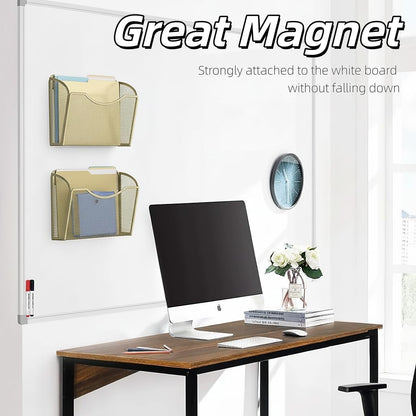 MINDEPOT Wall File Organizer,Hanging Wall Mounted File Folder Binder Holder Mail Organizer for Office,Home and School Supplies
