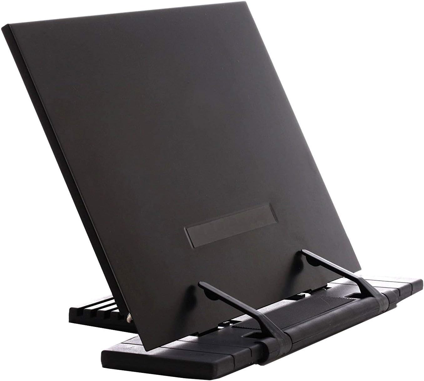 Adjustable Portable Steel Ipad Document Book Stand Frame Reading Desk Holder Office Accessories - Black