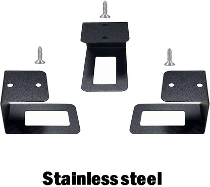 AUXPhome (3) Laptop Holder Under Desk Laptop Mount Organizer Rack Storage Shelf, Add On Under Table Laptops, Keyboard, Routers, Modems, Cable Box, Network Switch & More, Desk Accessories