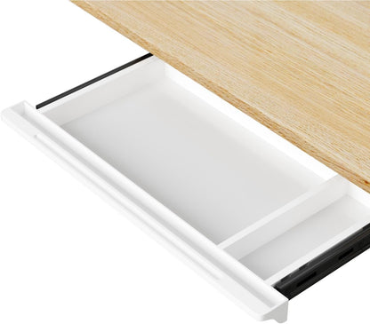 Under Desk Mounted Sliding Drawer to pull out, Attachable Desk Pencil Drawer Ball-Bearing Slides