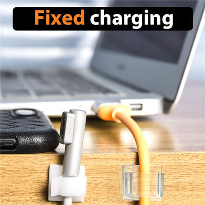 50pcs Cable Clips, Adhesive Cable Organizer Cord Holder, Durable Strong Cable Wire Management for Car, Office and Home (Black)