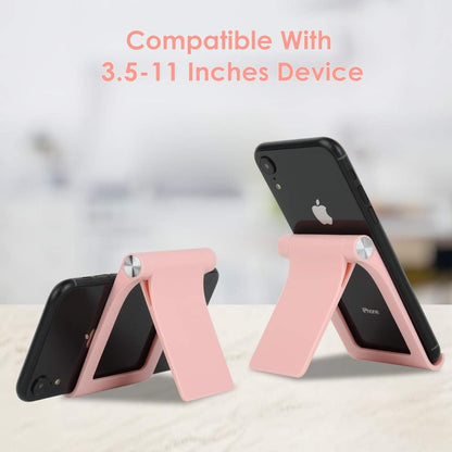 Cell Phone Stand Holder Multi-Angle Adjustable Phone Desk Stand Tablet Holder for iPhone 17 16 15 14 13 12 11 Pro Max XS XR 8 Plus 6 7 Galaxy S22 S21 S20 S10 S9 Edge Android Smartphone