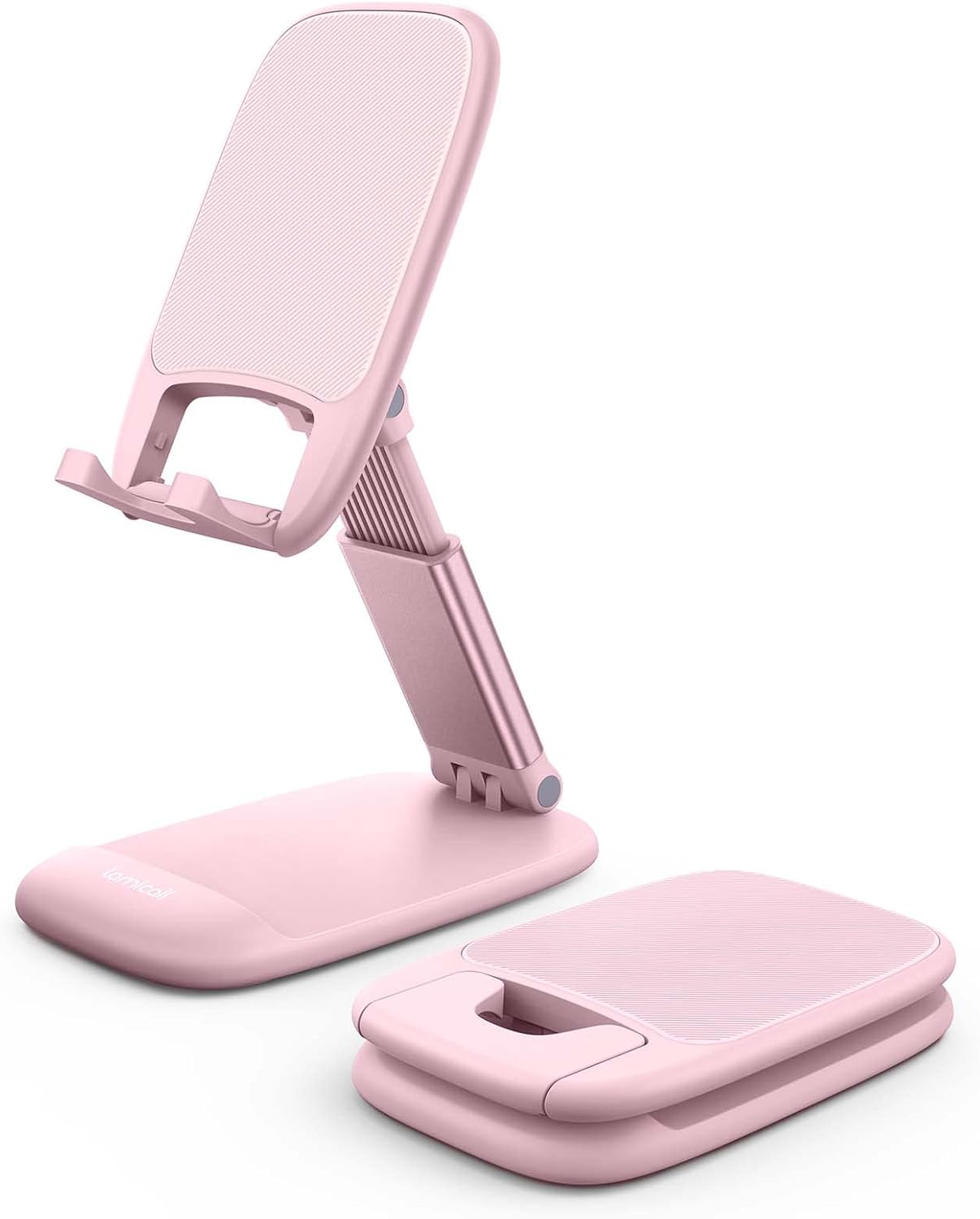 Lamicall Cell Phone Stand for Desk - [Height Adjustable] Foldable Mobile Phone Holder, Portable Stand for iPhone 17 16 15 14 13 12 11 Pro Max Plus Air, Galaxy S25, Office Gift Mothers Day Accessories
