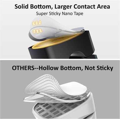 Rotatable Cord Organizer, Enhanced Spring Cable Clips, Strong Adhesive Cable Management, Desk Cord Holder for Nightstand, Office Accessories and Car (4 White + 4 Black)