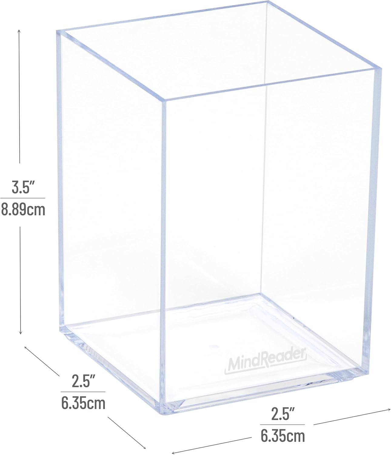 Mind Reader Paper Tray, Desktop Organizer, File Storage, Modern, Office, Acrylic, Clear