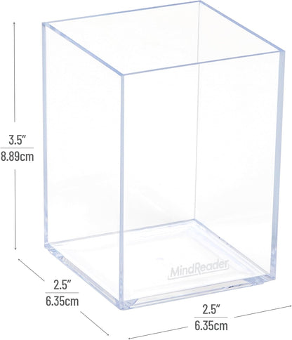 Mind Reader Paper Tray, Desktop Organizer, File Storage, Modern, Office, Acrylic, Clear