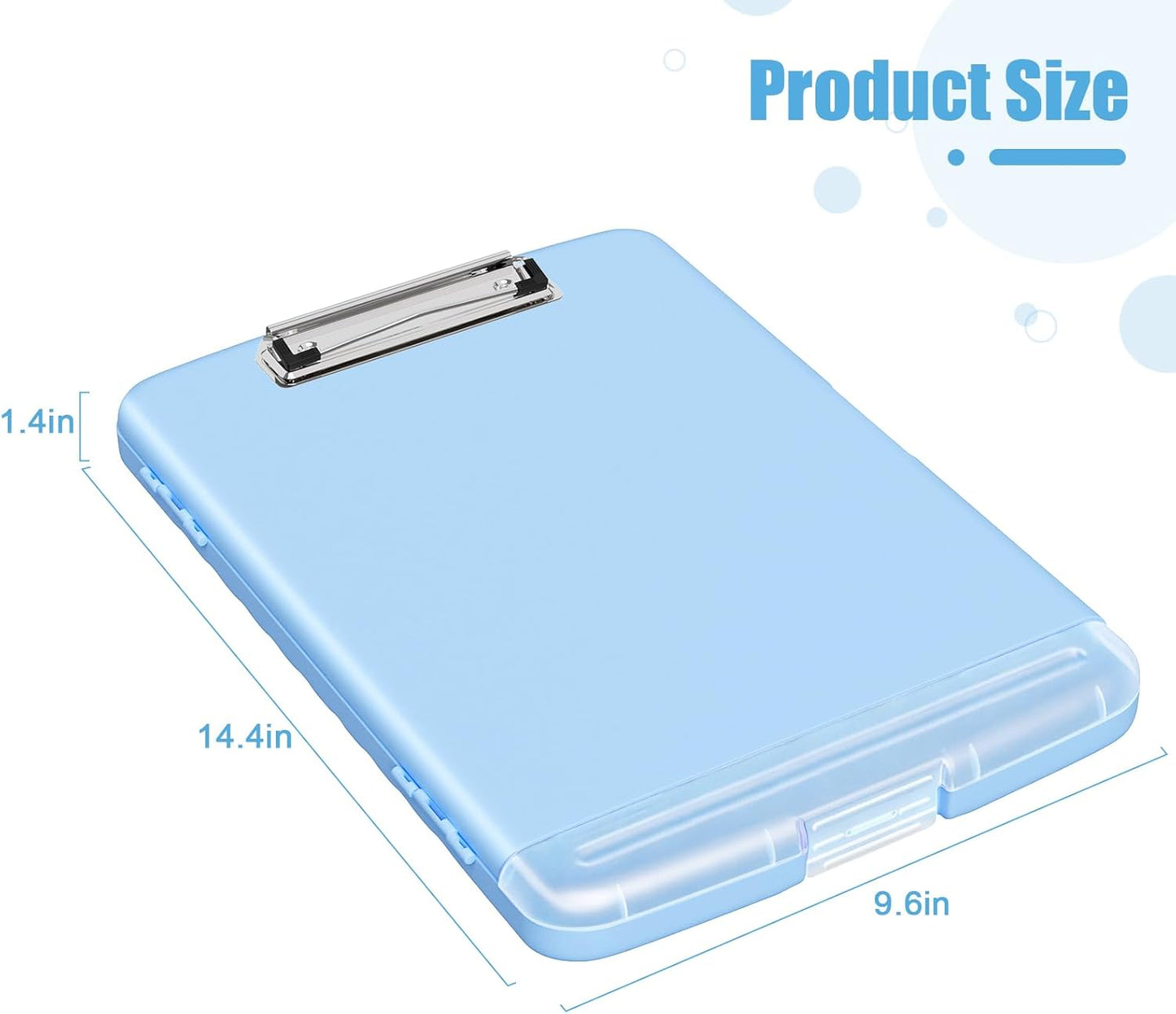 Hongri Clipboard with Storage with Pen Holder, Folder Nursing Clip Board 8.5 x 11 Foilo-Side Opening, High Capacity, Light Weight for Teachers, Classroom. Size 14 x 9.6 x 1.2 in(Pink)