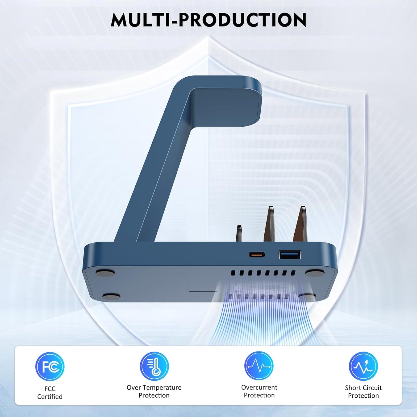 Wireless Charger for iPhone - 5 in 1 Charging Station for Multiple Devices Apple: Fast Wireless Charging Stand Dock for iPhone 17 16e 16 15 14 13 12 Pro Max Apple Watch Airpods